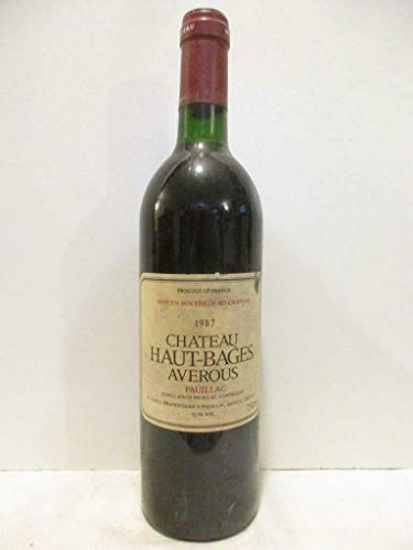 pauillac château haut-bages averous rouge 1987 - bordeaux