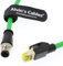 Alvin's Cables M12 4 Position D Kodiert auf RJ45 Industrial Ethernet Kabel Netzwerkkabel CAT5 Abgeschirmtes Kabel 3.3Ft/1M