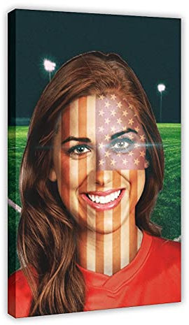 Alex Morgan Poster Fußball 5 Leinwand Wand Schlafzimmer Dekor Bild Sport Landschaft Büro Zimmer Dekor Geschenk Rahmen: 50 × 75 cm