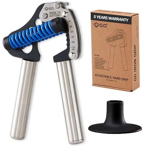 GD Iron Grip 70 (S) verstellbarer Handgriffstärker, 44~69,9 kg Griffkrafttrainer, Premium-Unterarmstärker, Handgreifer für Griffkraft
