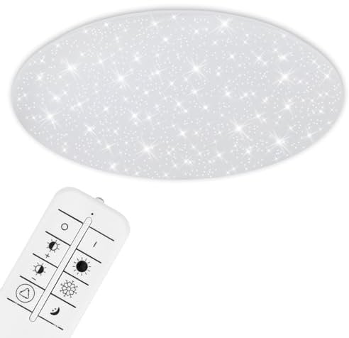BRILONER - LED Deckenleuchte Briloner 3429-016 Fernbedienung Sternenhimmeleffekt Ø75cm CCT