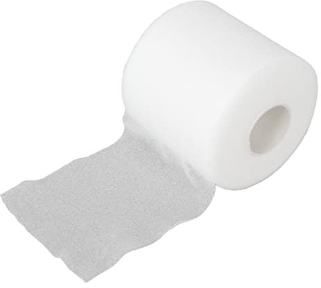 Dioche Unterverband aus Schaumstoff Nicht klebende Vorwickel Multifunktionales Schaumstoff-Underwrap Sports Foam Pre Wrap Athletic Tape für Ellbogen, Knie, Knöchel 6,5 cm x 27 m (Weiß)