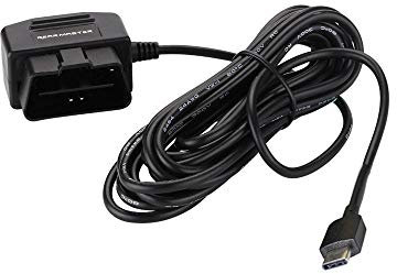 REARMASTER Universal OBD Power Cable for Dash Camera,24 hours Surveillance with mode switch button (usb)