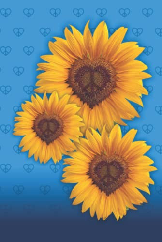 Ukraine - Tagebuch, Notizbuch Liniert: Sonnenblumen-Journal, Sonnenblumen-Notizbuch - DIN A5