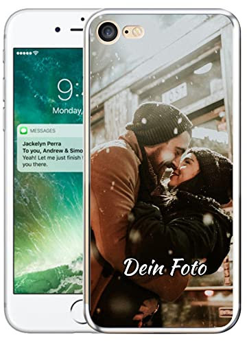 Handyhülle mit Foto für Apple iPhone 7/8 / SE 2020 / SE 2022 - Personalisierte Hülle, selber gestalten, mit Bild - Schutzhülle TPU Material