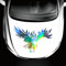 Blueshyhall Bunt Lasor Auto Aufkleber, Silberne Reflektierende Aufkleber, Karosserie Aufkleber Auto Tattoo Aufkleber Motorhaube, Heckscheibe Aufkleber (Adler)