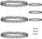 9 Sets Schmuck-Sets, 3 x Elastische Dehnen Halskette + 3 x Armband +3 x Ring, Vintage Kette in schwarz, Vintage Boho Tattoo Stretch elastischer Schmuck Frauen Mädchen Geschenk