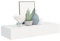Gecheer Wand Schubladenregal Wandschublade Schweberegal Hängeregal Wandschrank Wandboard Wandregal mit Schublade Weiß 60 x 23,5 x 10 cm (B x T x H) Mit Montagematerialien