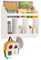 SoBuy KMB46-W Kinderregal Bücherregal für Kinder Wandregal Hängeregal Wandgarderobe mit 3 Haken Aufbewahrungsregal mit Ablagen für Bücher und Deko weiß BHT ca.: 60x51x18cm
