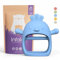 Infatot® Teething Toys for Baby Gifts – Chicken Silicone Mitten Teether, Soothing Glove for Infants, Baby Toys 0-6 Months, Soft Chewable Teether Toy to Prevent Finger Sucking, Blue