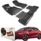 Trimak Passgenau 3D Fussmatten Auto Kompatibel mit Seat Ibiza 5 Gen 6F ab 2017 Auto Zubehör 1. und 2. Reihe Gummimatten Autos TPE Allwetter Geruchlos rutschfest Vorne und Hinten Schwartz