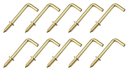 METALLIXITY 25Stk L Form Haken (36mm/1.42) Decke Haken Metall Rechtwinklig Haken - für Hängende Außentasse Haken Bad Küche Wand Möbel Verbindung