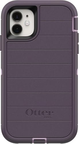 OtterBox Defender Series iPhone 11 Case - Non-Retail Packaging - Purple Nebula, Apple Phonecase, Raised Screen Bumper, Rotating Belt-Clip Holster/Kickstand, Port Covers