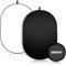 EMART 2-in-1-Hintergrund, 1,5 x 2 m, Schwarz-Weiß-Hintergrund, zusammenklappbar, tragbar, Pop-Up-Chromakey für Live, Zoom, virtuell, Heimbüro, Kamera