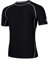 AMZSPORT Herren Rash Guard Shirt, UPF 50+ UV Schutz Kurzarm T-Shirt, Schnelltrocknendes Sonnenschutz Vest für Schwimmen, Surf, Angeln, Laufen, Schwarz, XXL