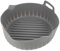 OUNONA Instant Air Fryer Pot Non-Stick Household Air Fryer Pot Washable Liner Silicone Baking Mat Grey