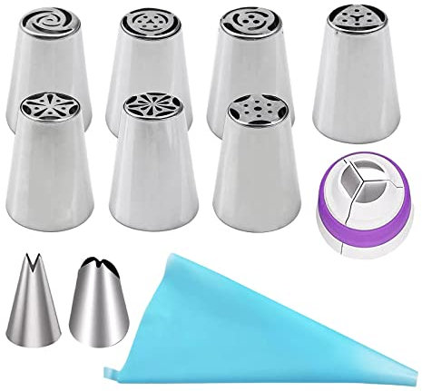 Colcolo Set di beccucci per decorazione di dolci, 11 pezzi