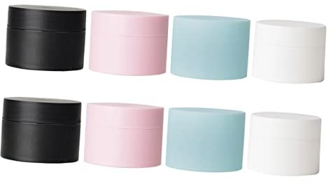 Ipetboom Lipgloss 8st Farbe Cremetiegel Reisecreme Flasche Make-up-behälter Kleine Cremedose Reisebehälter Aus Kunststoff Make-up-proben Pp-kunststoff Kosmetik Gefrostete Flasche Terrarien