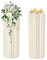 Begoniape Acryl Blumenständer 2 Stück Karton Blumenhalter Tafelaufsätze Rechteckige Hochzeit Mittelstücke Blumenvasen Zusammenklappbar Hochzeit Dekorationen Tischdekoration