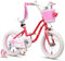 Glerc Daisy 16 Zoll Kinderfahrrad Alter 4 5 6 7 Jahre alte Mädchen Fahrrad mit Stützrädern & Korb & Luftschlangen，rot