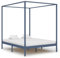 QJBSAVVA Himmelbett-Gestell, Bettgestell Tagesbett Daybed Schlafbett Geeignet für Herbergen Wohnbereich Büro Hotelzimmer Grau Massivholz Kiefer 180 x 200 cm