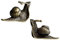 Weduspaty Miniaturfee Garden Snailsnails Statue Retro Kupferschnecken Figur Skulptur Dekoration für Büro Wohnzimmer 2pcs