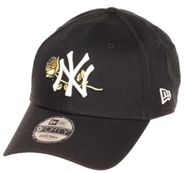 New Era New York Yankees MLB Cap Baseball Kappe Rose Teamlogo NY verstellbar schwarz - One-Size