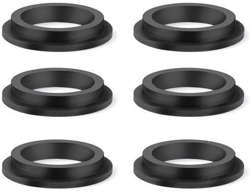 Lot de 6 joints de valve à piston en forme de L pour piscines hors sol, joints d'étanchéité pour filtre à sable, joints de moteur, joints de tuyau en caoutchouc, pièces de réparation pour pompes de