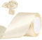 Geschenkband Beige 75mm x 23m Satinband Creme Farben Schleifenband Geschenkband Satinbänder für Geschenkverpackungen, Basteln, DIY, Nähen, Brautparty-Dekoration, Christbaumschmuck