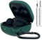 Silicone Case for Samsung Galaxy Buds FE, 2 Pro, 2, Pro, Live with Cleaner Kit (Midnight Green)