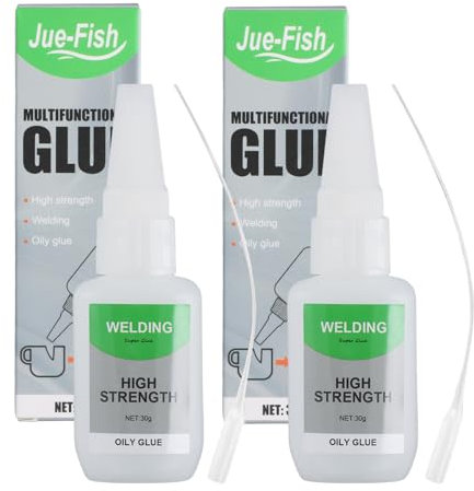 Naseom 60g Super Glue Extra Strong, Heat and Waterproof Adhesive, Universal Glue with Anti-Dry Tip for Glass, Plastic, Ceramic, Wood, Metal and More