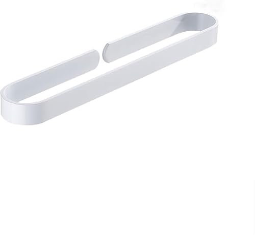 HEYANGZ Porta Asciugamani Porta Asciugamani da Bagno, Porta Asciugamani Adesivi da Parete per Doccia e Cucina, Senza Foratura, Porta Asciugamani Adesivo per Bagno e Cucina-White||50CM