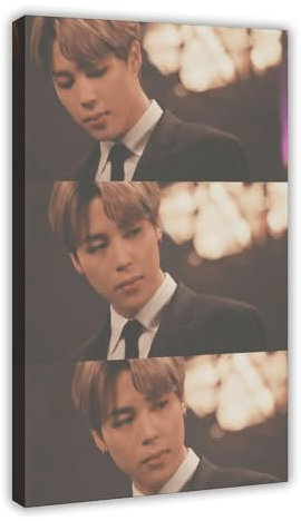RYHEW Kpop Poster BTS JiMin Poster Leinwand Poster Schlafzimmer Dekor Landschaft Büro Zimmer Dekor Geschenk 20 x 30 cm