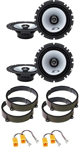 Kit 4 Casse ALPINE SXE-1725S + SXE-1725S per Lancia Ypsilon dal 2003 in poi da 165mm con 2 Supporti Anteriori, 2 Posteriori e 4 Connettori