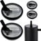 Stanley Replacement Cup Flip Straw Lid, 2 Sets Leakproof Lid with Seal Ring for 40oz Travel Tumbler (Black)