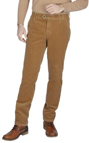 Club of Comfort Garvey 8200 Herren Hose | Aus quer-elastischem Feincord mit Seitentaschen, geknöpften Gesäßtaschen, Comfort-Bund und Hemd-Stopper. Regular Fit.