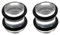 Whoiy 1 Paare Acryl Ohr Plug Flesh Tunnel Set 8mm Double Flared, Transparent Flesh Tunnel Plugs Ohr Piercing mit O-ringe für Frauen und Männer