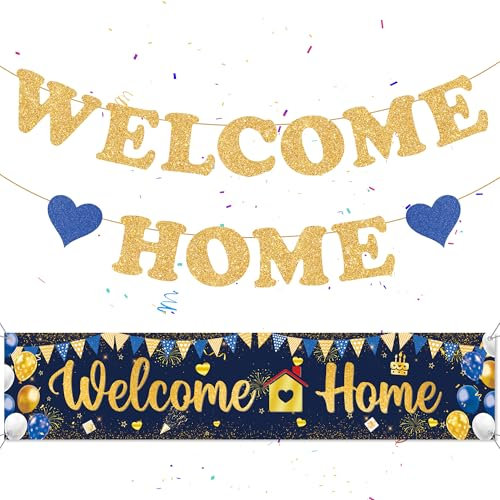 Willkommensbanner (Blaugold)