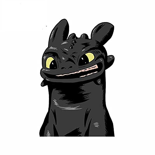 13 cm x 8,9 cm für Toothless Monster Auto Aufkleber Persönlichkeit Kühlschrank Windschutzscheibe Aufkleber Motorrad DIY