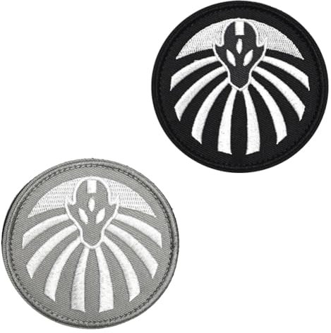 2 Stück Compatible With SCP Foundation Logo Hook and Loop Patches Taktische Stickerei Emblem Patches für Biker,DIY-Zubehör,Jacken,Uniformen,Rucksack,Hemden,Mützen,Taschen