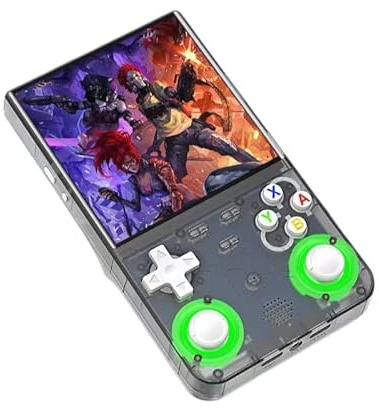 BAIR XS R36 Ultra Retro Handheld Game Console, 4-Inch IPS Screen, Linux System, WiFi-Enabled, 64GB Storage with 15,000+ Games, 10000mAh Battery (Black)