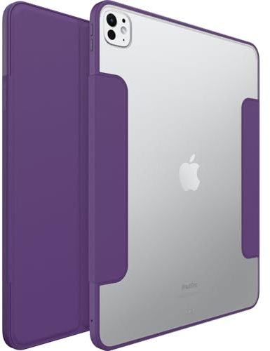 OtterBox Funda Symmetry Folio para iPad Pro 13 Pulgades (M4), Morado | Para iPad Pro 13 (2024), A prueba de Caídas y Golpes, con Tapa Folio, Testeada con los Estándares Militares