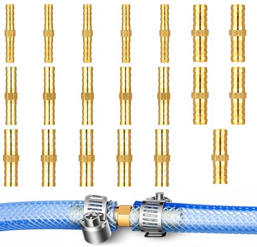 20 Pièces Raccord Durite Essence, Raccord Tuyau d'Arrosage et Pièces Raccords Tuyau d'Arrosage, Pour Réparation Ligne Carburant Automobile et Irrigation Jardin, Dimensions 6mm 8mm 10mm 12mm