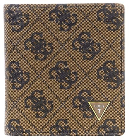 GUESS Leder Geldbörse Mito Small Billfold Wallet with Coinpocket Coffee braun