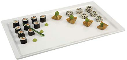 APS GF126 Melamine Tray, 1/4 GN, Pure White