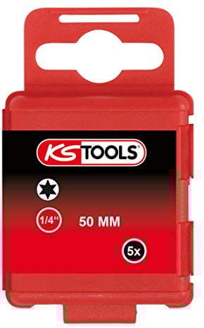KS Tools 911.3366 Inserto 1/4 Torx, 50 mm, T1, confezione da 5