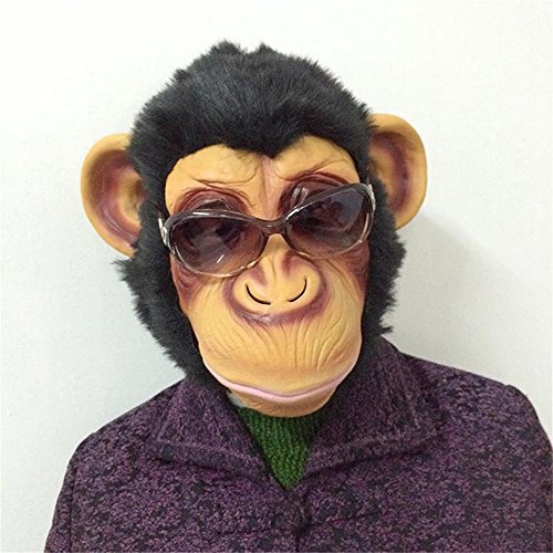 Unbekannt Halloween-Party 1 PCs AFFE Maske lustig Erwachsenen Tier Kostüm Kopf Fancy Dress