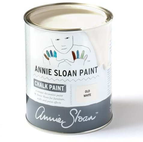 CHALK PAINT (R) by Annie Sloan - (Quart - 32oz) (Old White) - Decorative paint for furniture, cabinets, floors, home decor and accessories - Water-based - Non-toxic - Matte finish