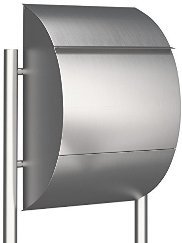 Boîte aux lettres sur pied en acier inoxydable Design Boîte aux lettres Motif Jumbo – bravios