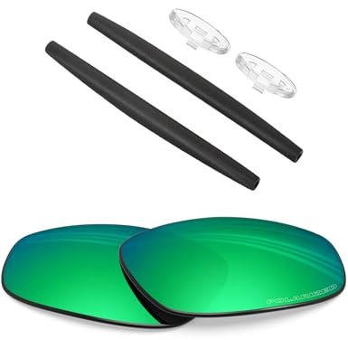 BlazerBuck Anti-salz Polarisierte Ersatzgläser für Oakley Whisker - Smaragdgrün